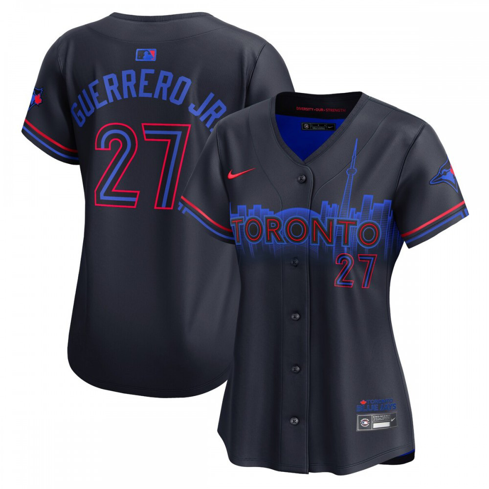 Vladimir Guerrero Jr. Toronto Blue Jays Women's 2024 City Connect Limited Player Jersey - Navy-Pro Kit Vault | Brand New 26/27 Sports Jerseys
